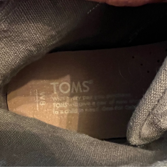 TOMS Women's Gray Suede Slip On Paxton Sneakers size 8 Footwear ankle comfort - Picture 2 of 8